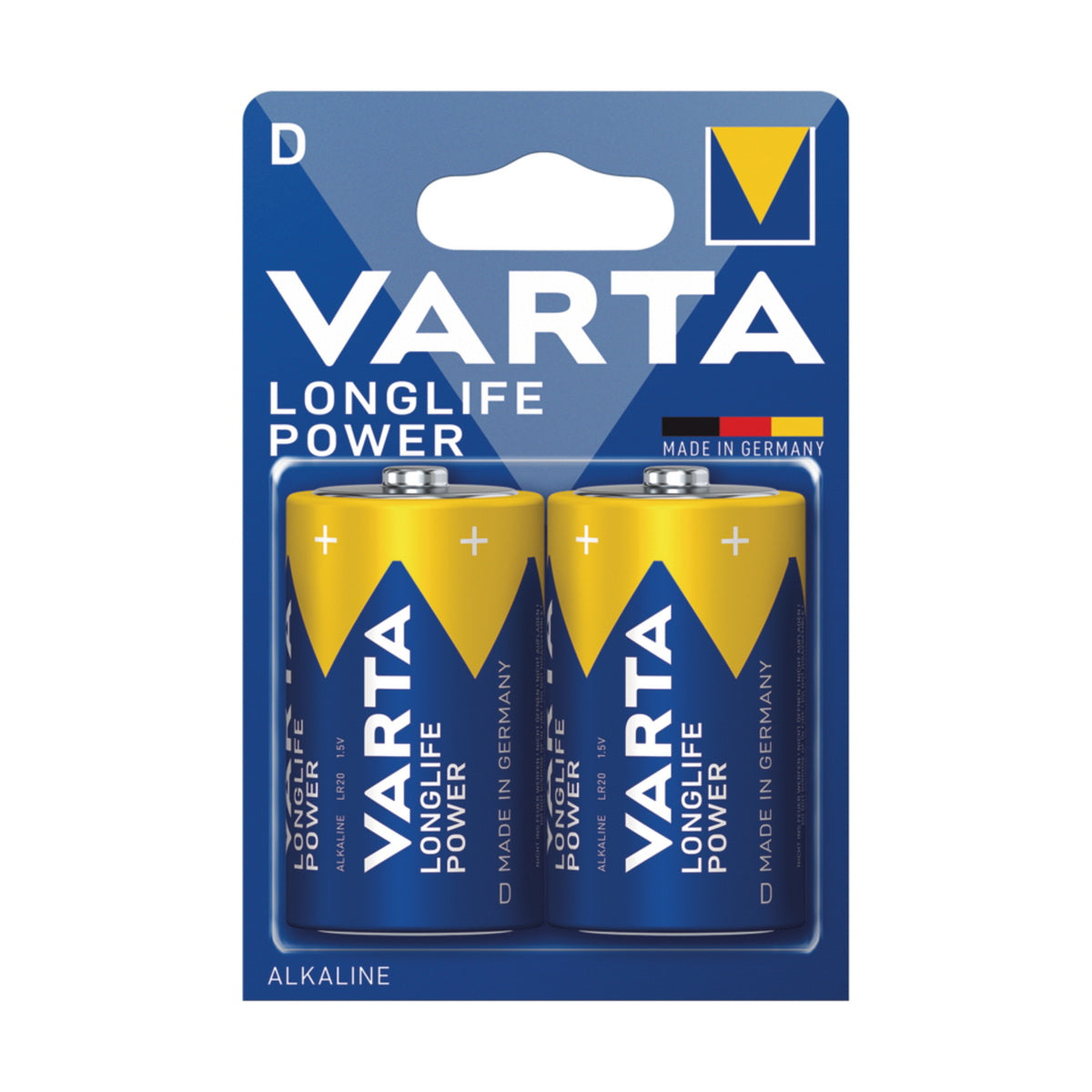 Varta Longlife Power Αλκαλικές Μπαταρίες D Σετ 2 Τεμ