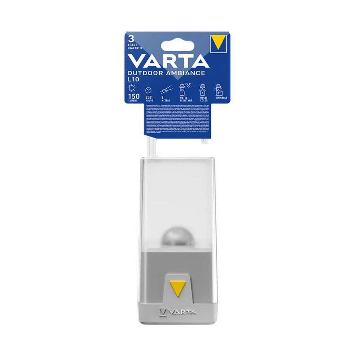 Varta Outdoor Ambiance L10 Φανάρι Με Πολύχρωμο Led & Dimmer 150 Lumens