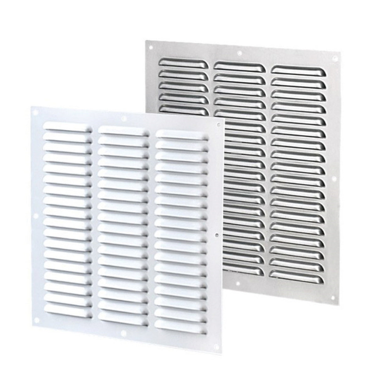Vents Καπάκι Εξαερισμού Αλουμινίου Με Σήτα 125mm x 125mm Τετράγωνο ΜΠΕΖ