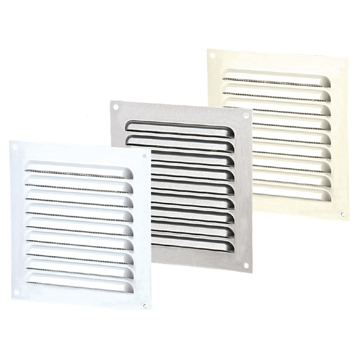 Vents Καπάκι Εξαερισμού Αλουμινίου Με Σήτα 150mm x 250mm ΑΣΗΜΙ