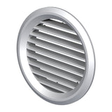 Vents Καπάκι Σχάρα Εξαερισμού Πλαστικό Με Σήτα Φ125mm Στρογγυλό ΓΚΡΙ