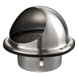 Vents MVM 122 Στόμιο Εξαερισμού Κεκλιμένο Με Προστασία & Σίτα Ανοξείδωτο Φ125mm