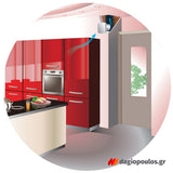 Vents LD 100 Ανεμιστήρας Τοίχου Ηλεκτρικός Κρυφός Φ100mm