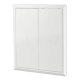 Vents Θυρίδα Πρόσβασης (Επίσκεψης) Ανοιγόμενη Πλαστική Τετράγωνη Με Διπλή Πόρτα 400mm x 400mm ΛΕΥΚΗ