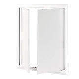 Vents Θυρίδα Πρόσβασης (Επίσκεψης) Ανοιγόμενη Πλαστική Τετράγωνη Με Διπλή Πόρτα 400mm x 400mm ΛΕΥΚΗ