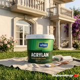 Vitex Acrylan Ακρυλικό 100% Χρώμα Εξωτερικής Τοιχοποιίας