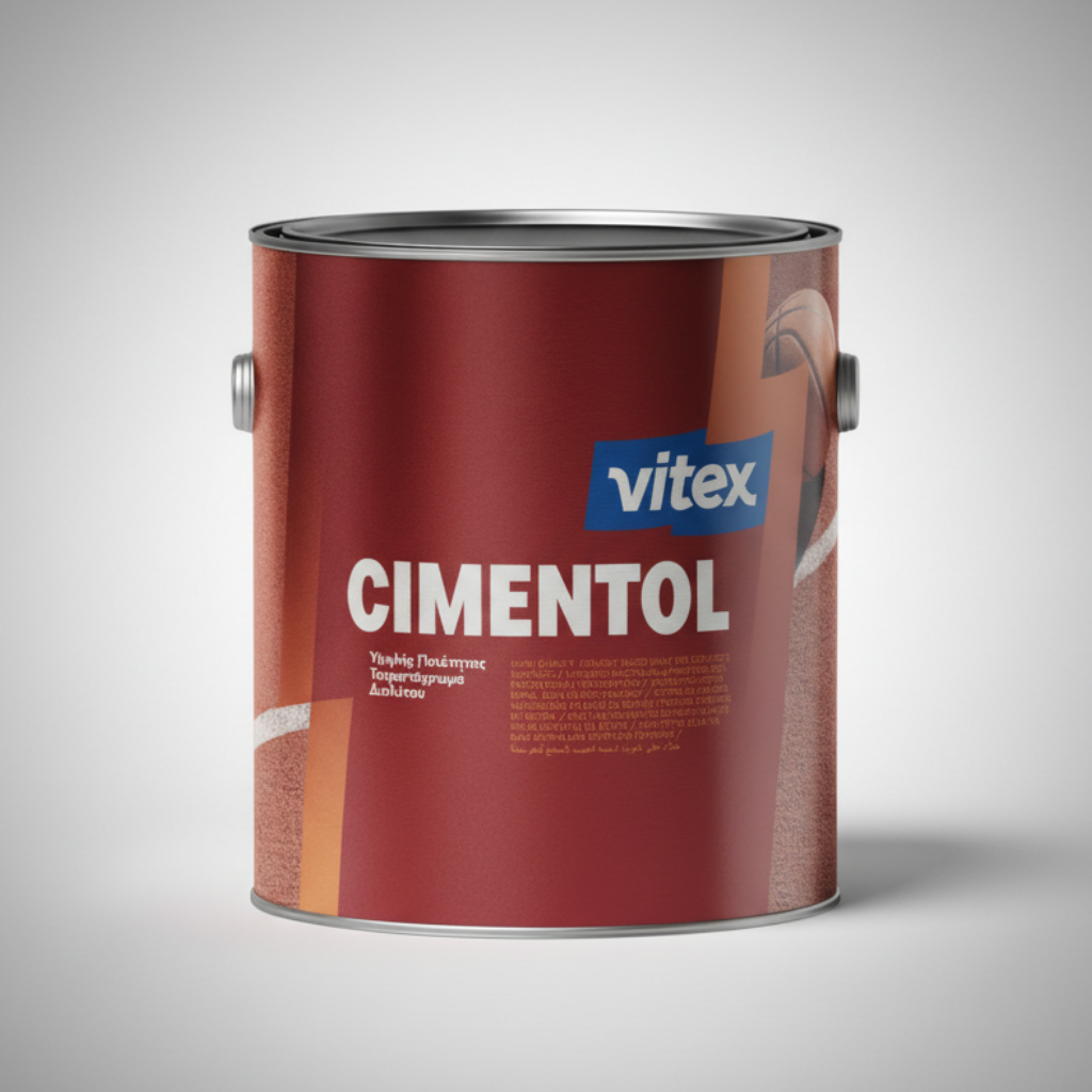 Vitex Cimentol Ακρυλικό Τσιμεντόχρωμα Διαλύτη 877 Βαθύ Μπλε