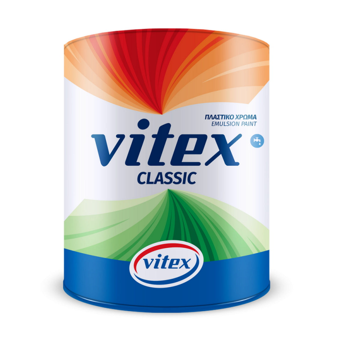 Vitex Classic Πλαστικό Χρώμα Εσωτερικών Τοίχων Υψηλής Ποιότητας Ματ 10 Lt