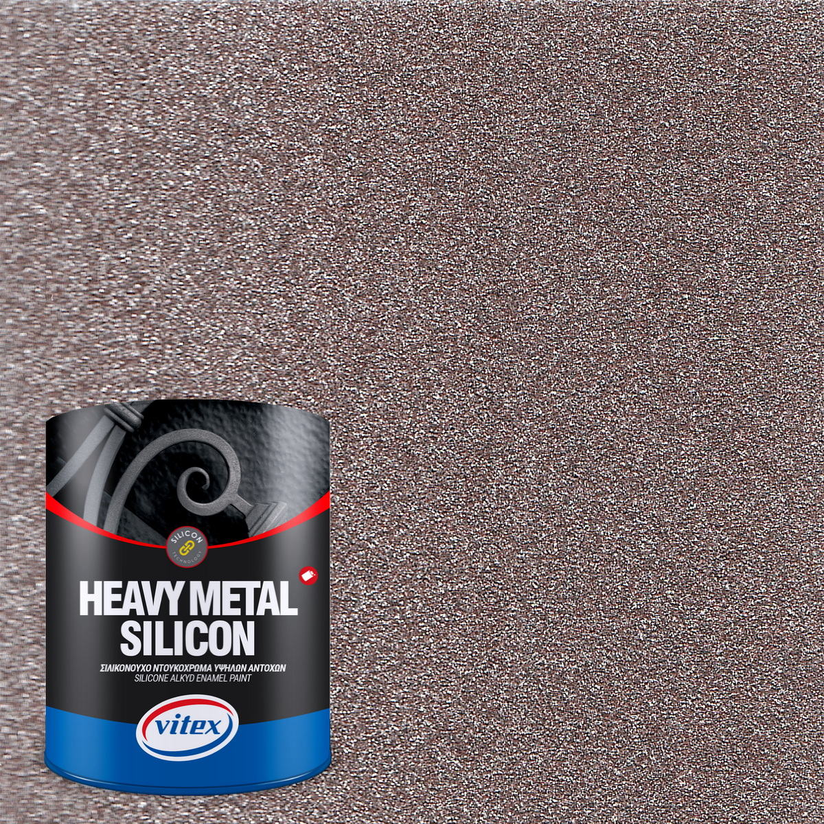 Vitex Heavy Metal Silicon Effect Σιλικονούχο Ντουκόχρωμα Ανάγλυφης Χροιάς 769 LOFT 750 ml