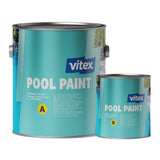 Vitex Pool Paint Εποξειδικό Χρώμα Πισίνας Διαλύτου 2 Συστατικών ΓΑΛΑΖΙΟ 3.5Ltr