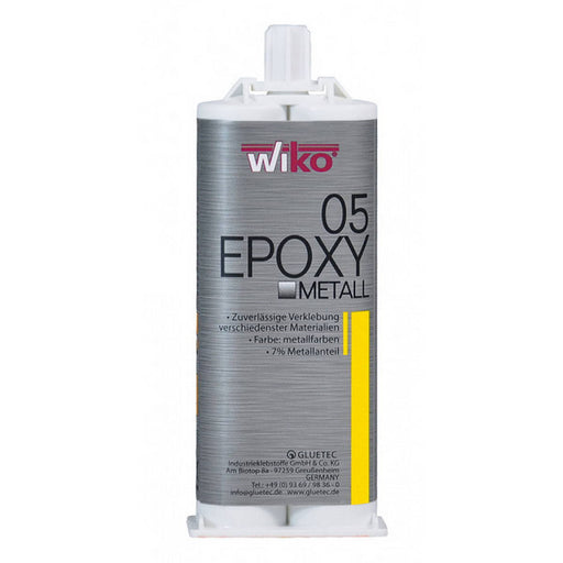 Wiko Epoxy Metal 05 Κόλλα Υγρό Μέταλλο Σύριγγα Πιστολιού 50ml με Μύτη Ανάμιξης