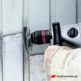 Wolfcraft 2102.000 Βούρτσα Συρμάτινη (Συρματόβουρτσα) Δραπάνου Ρόδα Με Εξάγωνο Άξονα 100mm