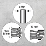 Wolfcraft 2265000 Συρμάτινη Βούρτσα 80mm x 35mm