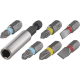 Wolfcraft 2446000 Συλλογή Μαγνητικός Φορέας - Προέκταση & Μύτες Σετ 7 Τεμ