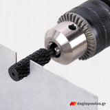 Wolfcraft 2527000 Ράσπα Δραπάνου Κυλινδρική Για Ξύλο Με Άξονα HEX 1/4"