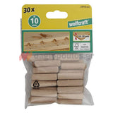 Wolfcraft 2910.000 Καβίλιες Οξιάς 10mm x 40mm Σετ 30 τεμ
