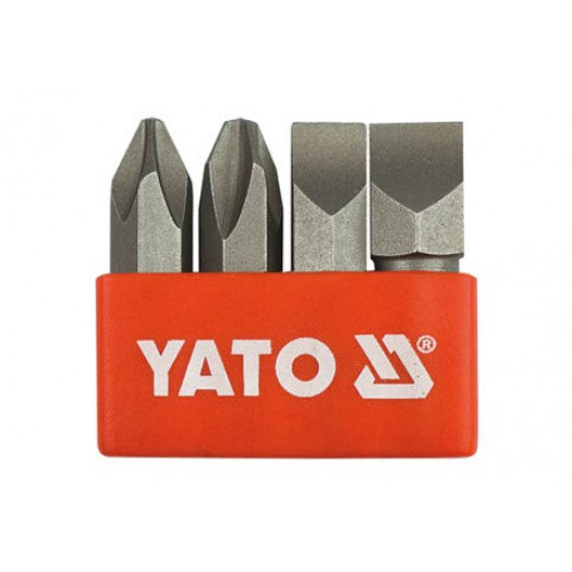 Yato YT-2812 Συλλογή Μύτες Phillips (Σταυρού) Ph.2-Ph.3 Σετ 4 ΤΜΧ.