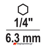 Yato YT-03311 Μανέλα Με Καστάνια CrV 72 Δοντιών Με Περιστρεφομενη Διπλή Κεφαλή 1/4" & ΗΕΧ