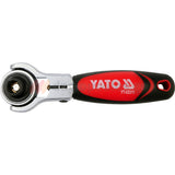 Yato YT-03311 Μανέλα Με Καστάνια CrV 72 Δοντιών Με Περιστρεφομενη Διπλή Κεφαλή 1/4" & ΗΕΧ
