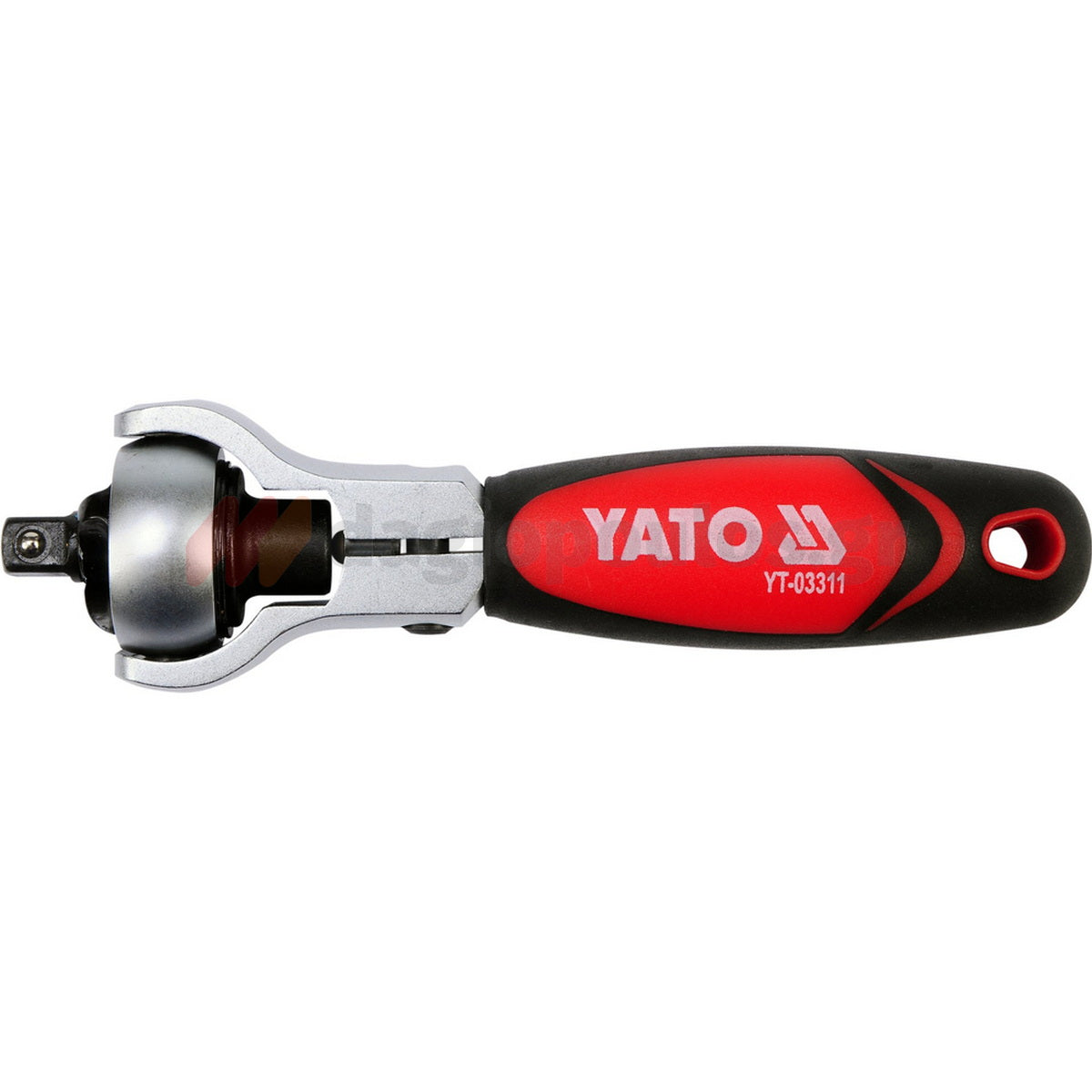 Yato YT-03311 Μανέλα Με Καστάνια CrV 72 Δοντιών Με Περιστρεφομενη Διπλή Κεφαλή 1/4" & ΗΕΧ