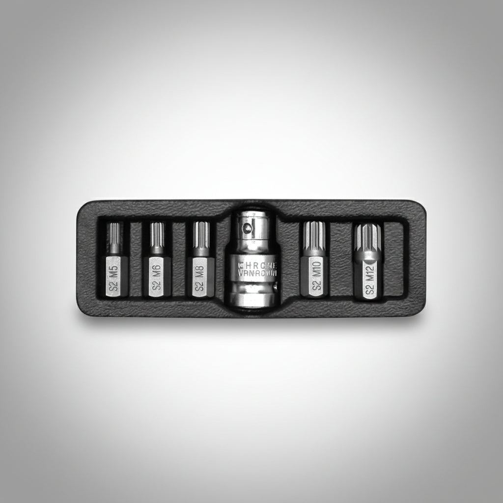 Yato YT-0414 Συλλογή Μύτες Spline (Πολύσφηνες) Σετ 6 Τεμ
