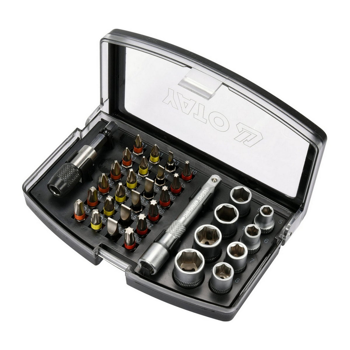 Yato YT-04623 Συλλογή Μύτες Καρυδάκια S2 Σετ 34 Τεμ