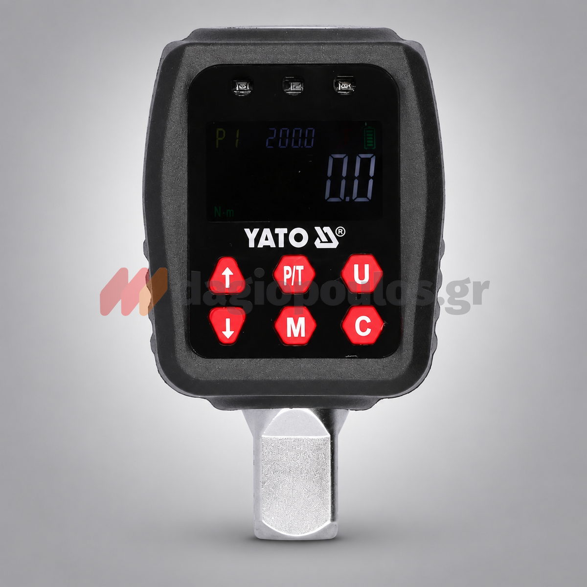 Yato YT-07535 Επαγγελματικό Ψηφιακό Δυναμόκλειδο Χειρός (ΑΝΤΑΠΤΟΡΑΣ) 1/2-10-200Νm