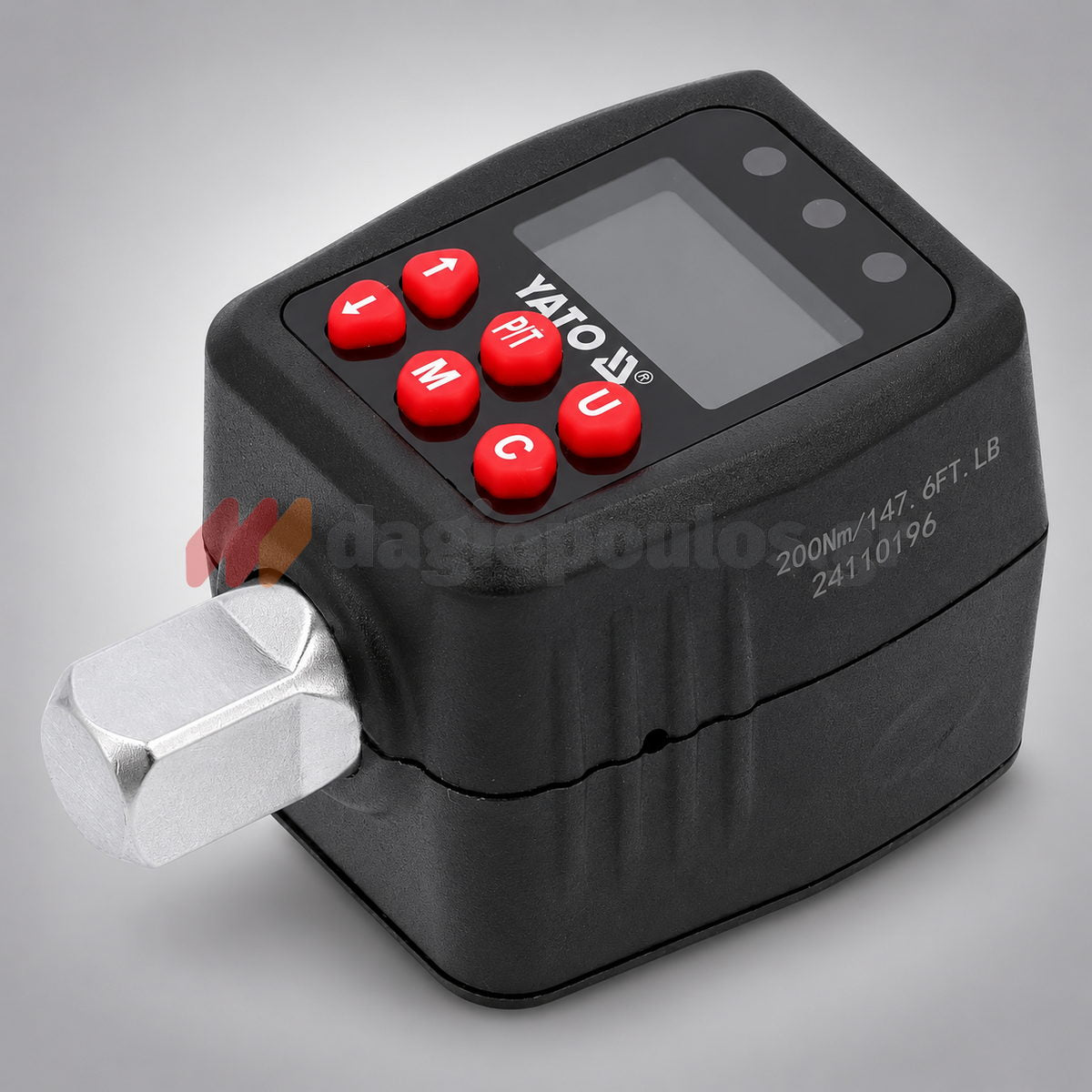 Yato YT-07535 Επαγγελματικό Ψηφιακό Δυναμόκλειδο Χειρός (ΑΝΤΑΠΤΟΡΑΣ) 1/2-10-200Νm