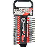 Yato YT-14433 Συλλογή Μανέλα Καστάνιας Με Καρυδάκια Μύτες 1/4" Σετ 28 Τεμ