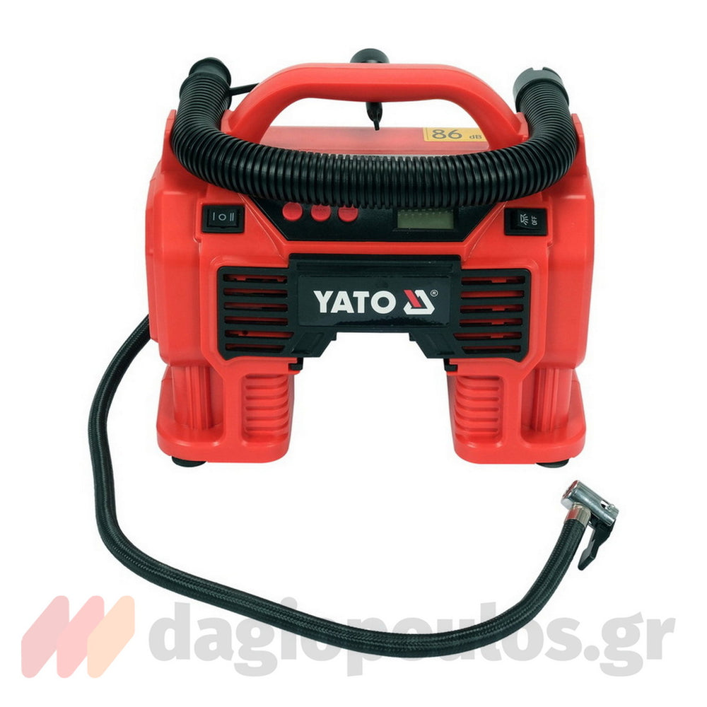 Yato YT-23248 Αεροσυμπιεστής Μπαταρίας 18V Li-Ion - 12V Επαναφορτιζόμενος 11Bar SOLO