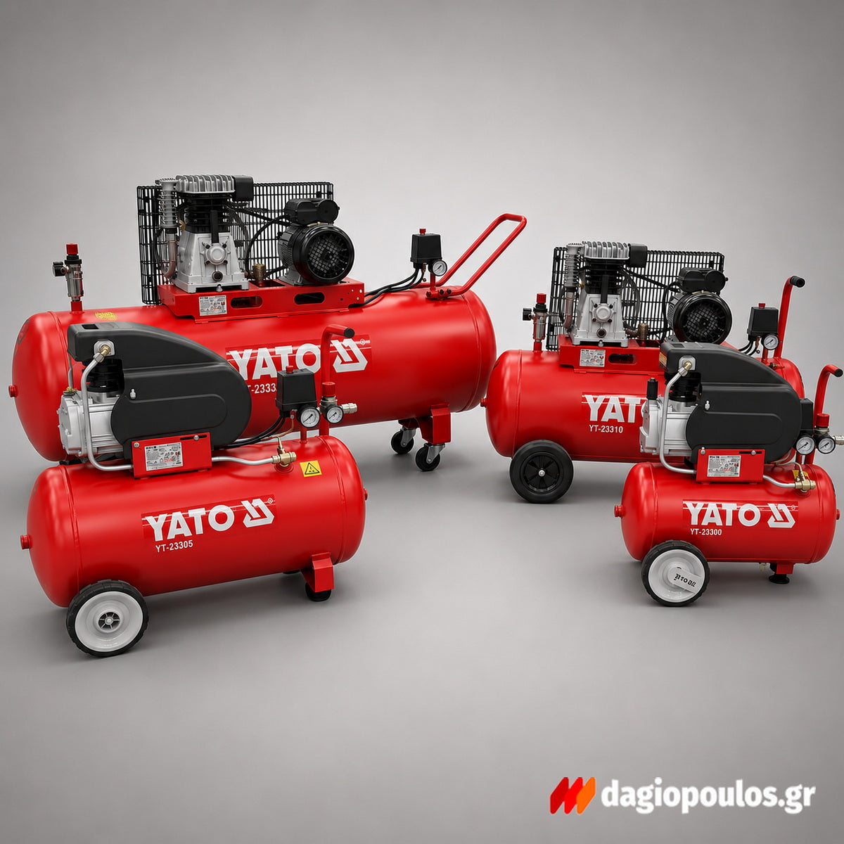 Yato YT-23300 Αεροσυμπιεστής (Κομπρεσέρ Αέρος) 2HP 25Ltr