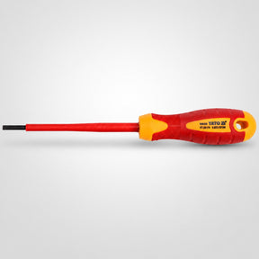 Yato YT-28174 κατσαβίδι χειρός ίσιο VDE 1000V SL 3.5mm x 100mm σε ανοιχτό γκρι φόντο