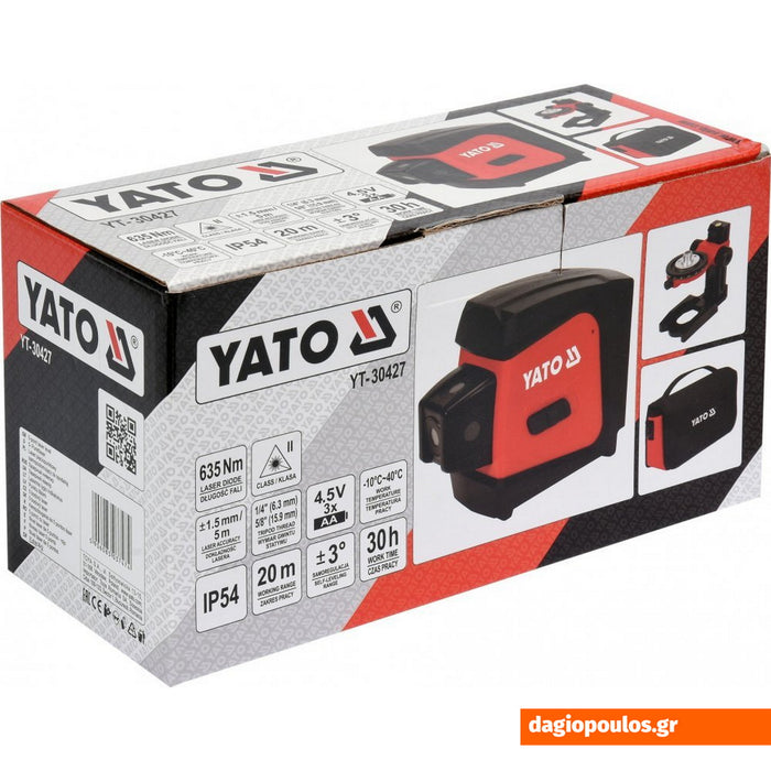 Yato YT-30427 Αλφάδι Laser 5 Σημείων | dagiopoulos.gr