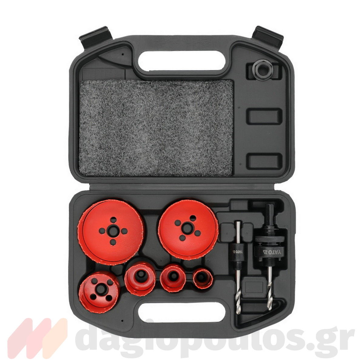 Yato YT-3380 Συλλογή Ποτηροτρύπανα & Κεντραδόροι 22mm-73mm Σετ 8 Τεμ Σε Βαλίτσα