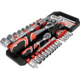 Yato YT-38680 Συλλογή Μανέλες Καστάνιας Καρυδάκια 1/4" 1/2" Σετ 51 Τεμ