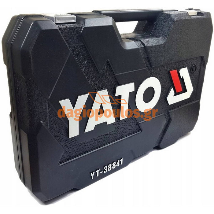 Yato ΥΤ-38841 Συλλογή Εργαλείων Καρυδάκια Μανέλες 1/4" 3/8" 1/2" Κλειδιά Σε Βαλίτσα Σετ 216 Τεμ