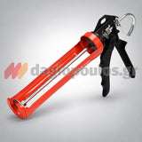 Yato YT-6751 πιστόλι σιλικόνης 300 ml με μεταλλική λεκάνη σε πλάγια όψη