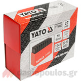 Yato ΥΤ-6862 Χτυπητά Γράμματα Για Μαρκάρισμα Σήμανση ΛΑΤΙΝΙΚΑ 6mm Σετ 27 Τεμ