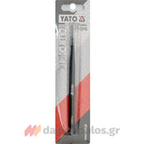 Yato YT-6916 Επαγγελματικό Τσιμπιδάκι Ακριβείας Ηλεκτρονικών Ανοξείδωτο 140mm