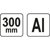 Yato YT-70787 Επαγγελματικός Χάρακας - Τρίγωνο - Γωνιόμετρο Μέτρησης & Σχεδιασμού Αλουμινίου 300mm
