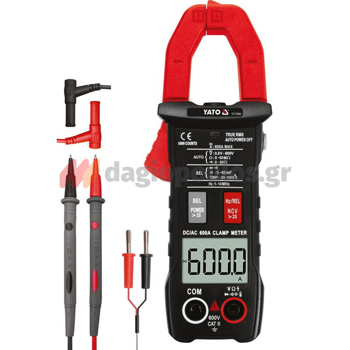 Yato YT-73093 Αμπεροτσιμπίδα AC/DC 600A