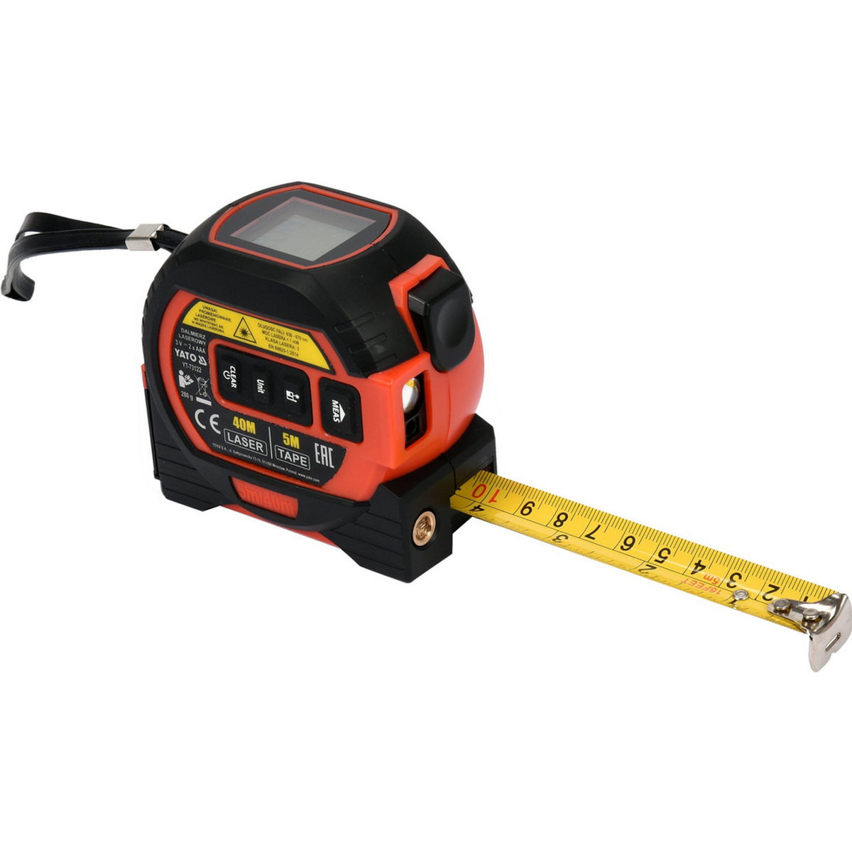 Yato YT-73122 Μέτρο Με Μετρητή Αποστάσεων Laser 40mtr