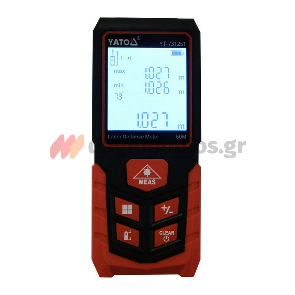 Yato YT-731251 Μετρητής Αποστάσεων Laser 50mtr