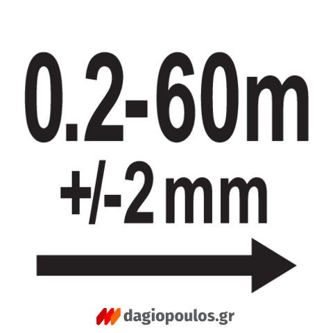 Yato YT-73127 Επαγγελματικός Μετρητής Αποστάσεων Laser 4.5V 60mtr