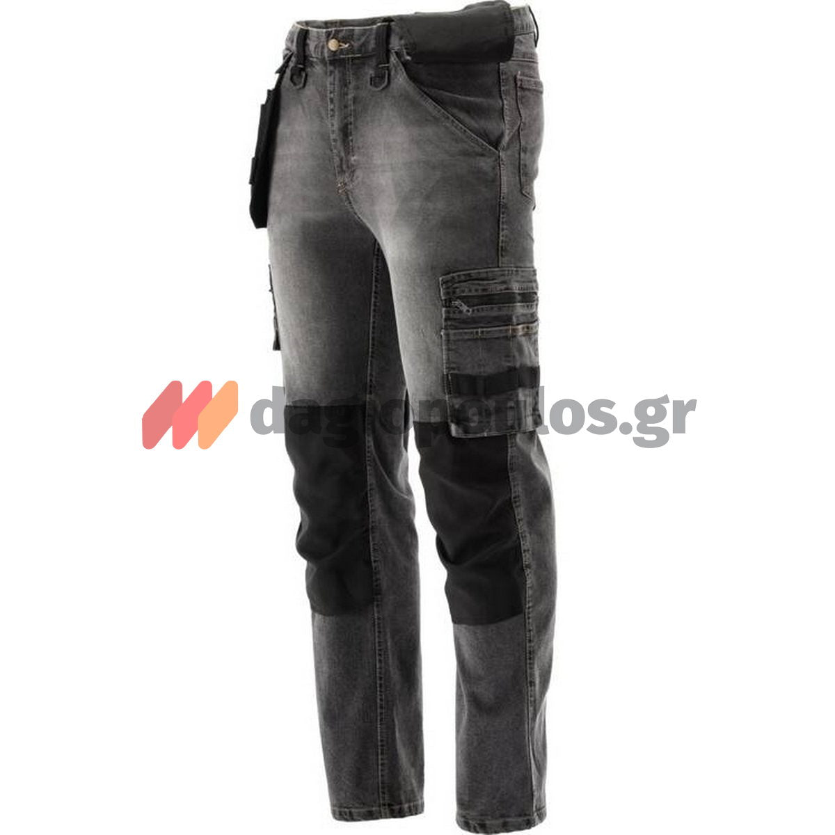 Yato Stretch Jeans Παντελόνι Εργασίας Τζιν Γκρι