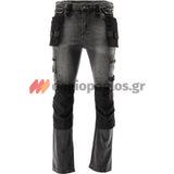 Yato Stretch Jeans Παντελόνι Εργασίας Τζιν Γκρι