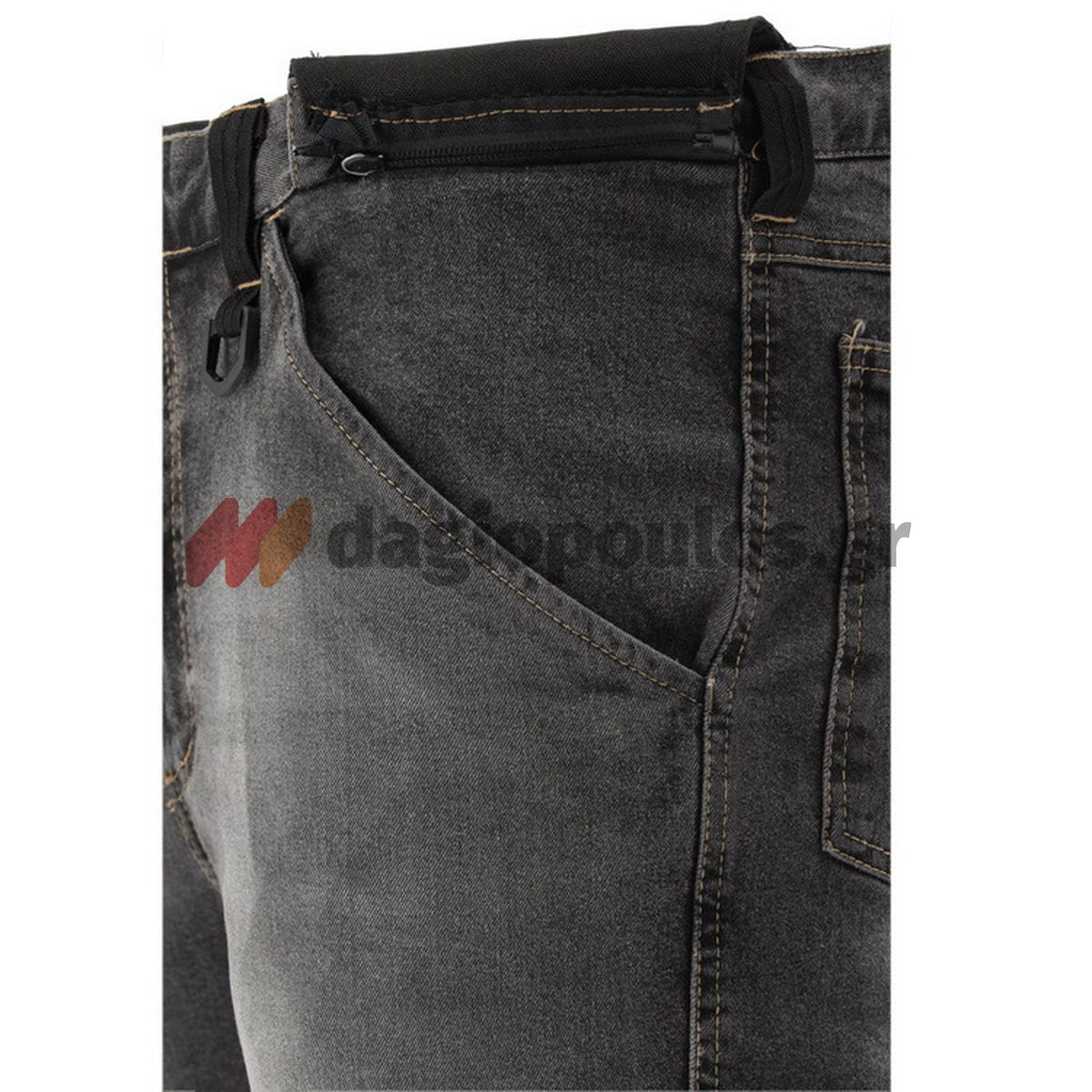Yato Stretch Jeans Παντελόνι Εργασίας Τζιν Γκρι