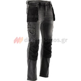 Yato Stretch Jeans Παντελόνι Εργασίας Τζιν Γκρι