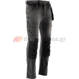 Yato Stretch Jeans Παντελόνι Εργασίας Τζιν Γκρι