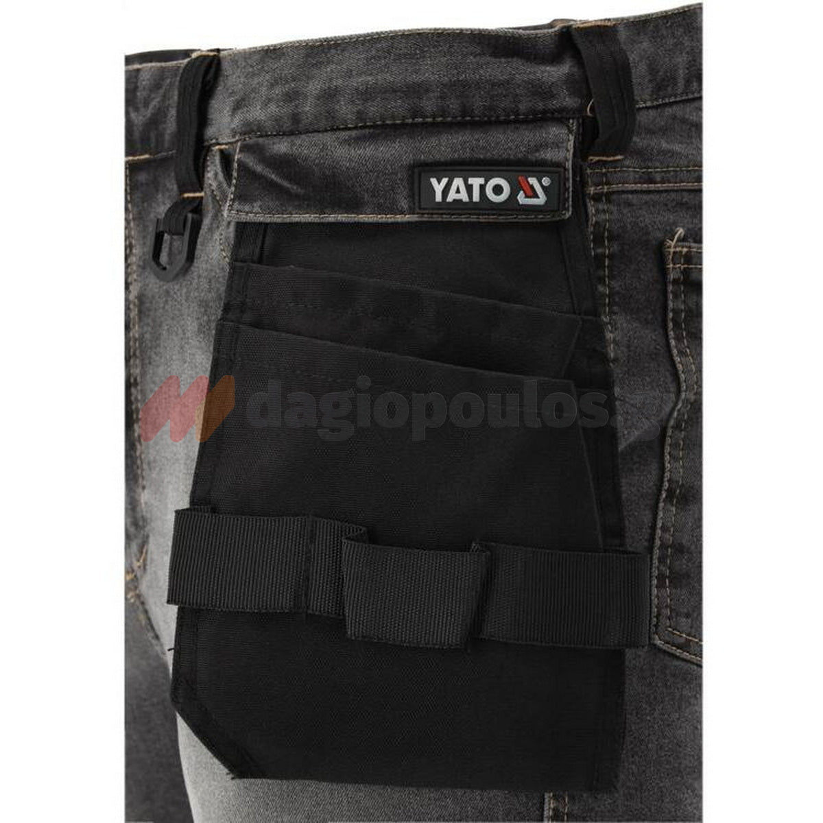 Yato Stretch Jeans Παντελόνι Εργασίας Τζιν Γκρι